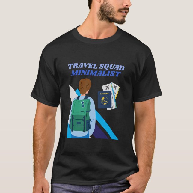 Camiseta Minimalista de escuadrón de viajes (Anverso)