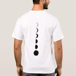 Camiseta Minimalista de Fase Lunar