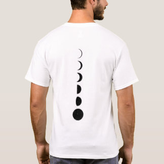 Camiseta Minimalista de Fase Lunar
