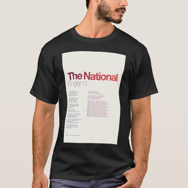 Camiseta Minimalista de Inglaterra (Anverso)
