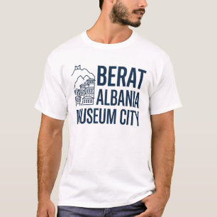 Camiseta Minimalista de la Ciudad Otomana de Berat
