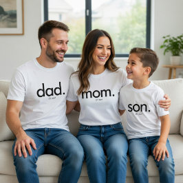 Camiseta Minimalista de Papá | Camiseta moderna de