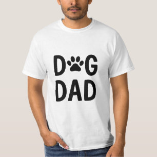 Camiseta Minimalista de Papá Perro   Ty Dibujado a