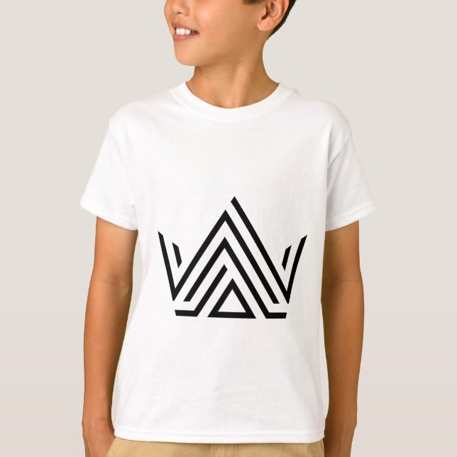 Camiseta Minimalista de Triángulo Geométrico para  (Anverso)