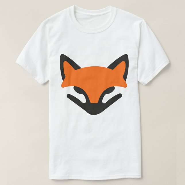 Camiseta Minimalista de Zorro (Diseño del anverso)