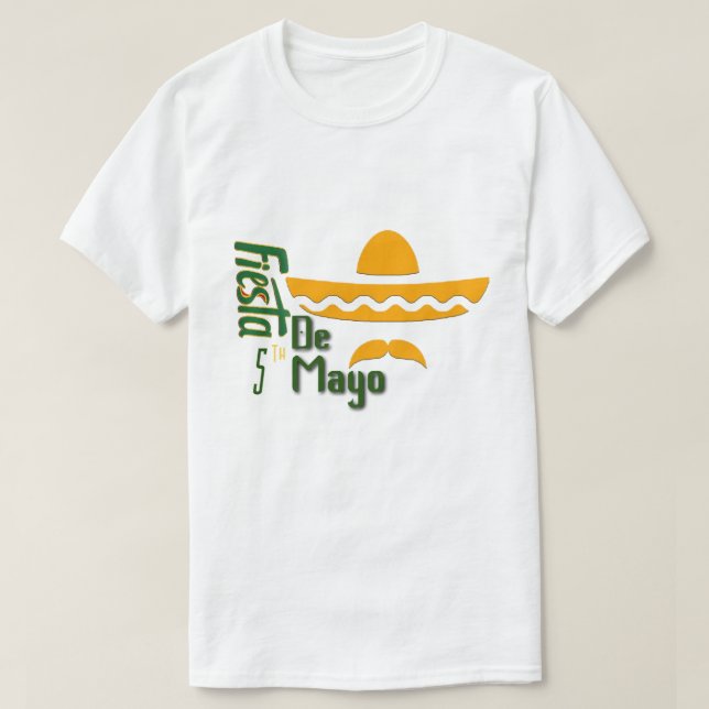 Camiseta minimalista del Cinco De Mayo (Diseño del anverso)