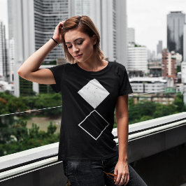 Camiseta Minimalista diamante geométrico gráfico