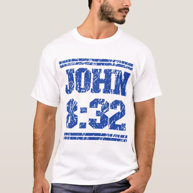 Camiseta Minimalista Distorsionada con Versículo B (Anverso)