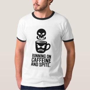 Camiseta Minimalista Estado de Ánimo con Cafeína