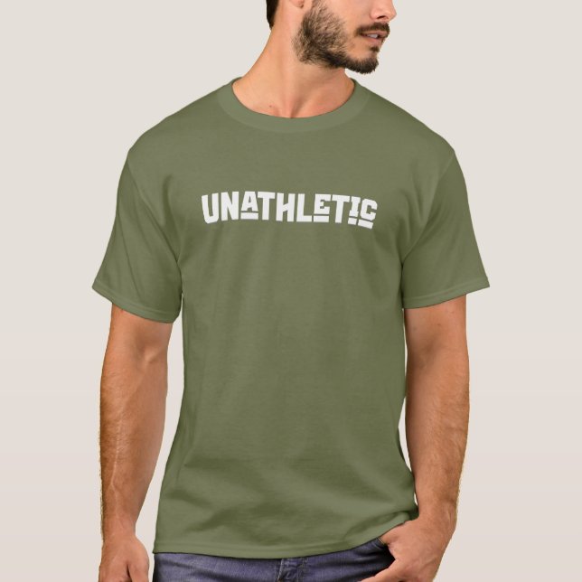 Camiseta Minimalista frase anti-fitness Humor antiatlético (Anverso)