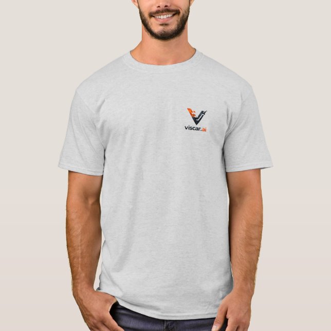Camiseta Minimalista Logo de Viscar AI Tech (Anverso)