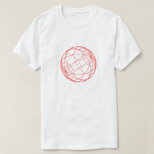 Camiseta Minimalista Moderna de Círculo Geométrico