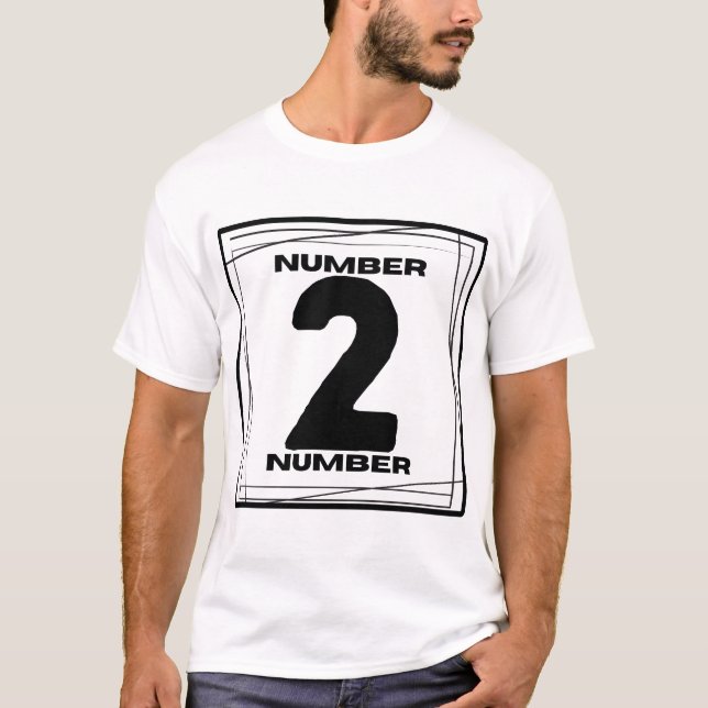 Camiseta Minimalista Número 2 (Anverso)