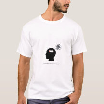 Camiseta minimalista para quemar el cerebro