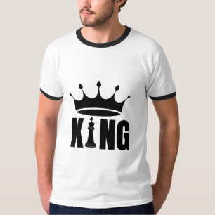 Camiseta Minimalista Rey Corona Hombres