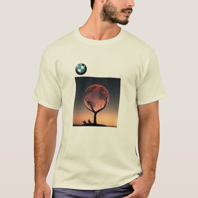 Camiseta Minimalista Sunset Tree (Anverso)