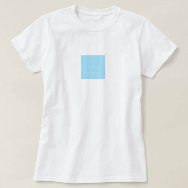 Camiseta minimalista Verdadera Paz Interior (Diseño del anverso)