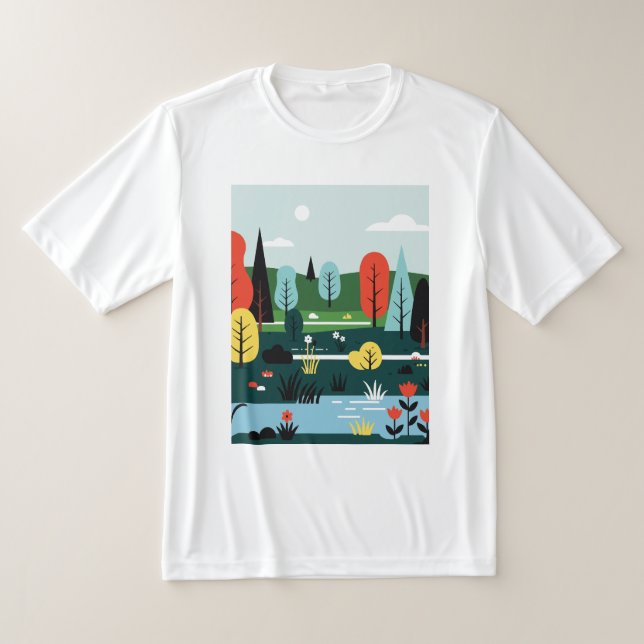 Camiseta Minimalistic landscape in nature (Distribución)