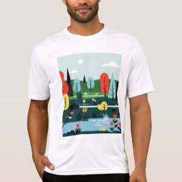Camiseta Minimalistic landscape in nature