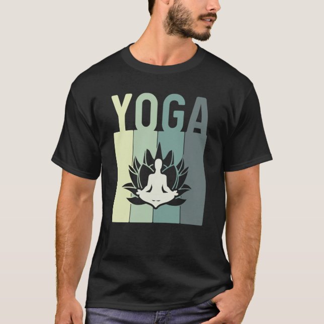Camiseta Minimalistic Lotus Flower Meditating Yoga (Anverso)