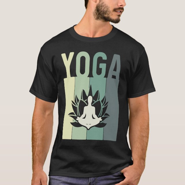 Camiseta Minimalistic Lotus Flower Meditating Yoga (Anverso)