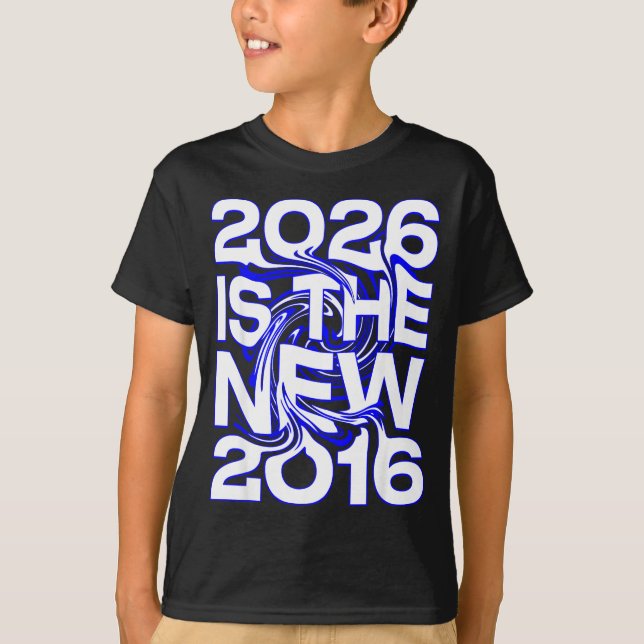 Camiseta Mínimo 2026 Nuevo 2016 Futuro Retro (Anverso)