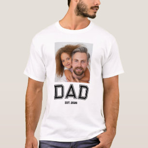 Camiseta Mínimo Año de Establecimiento del Padre Foto del N
