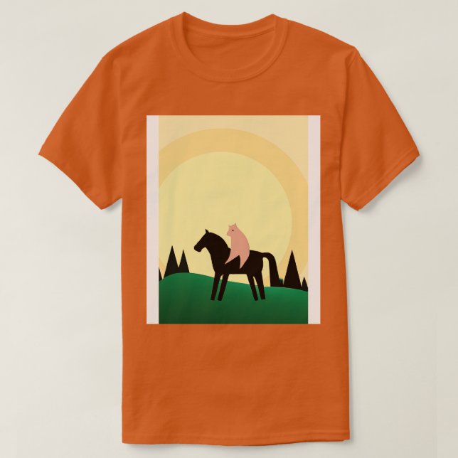 Camiseta Mínimo caballete de gatos (Diseño del anverso)