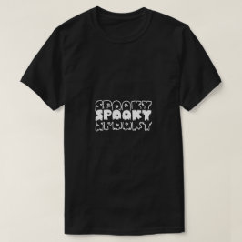 Camiseta Mínimo Espeluznante – Arte Tipográfico de Hallowee