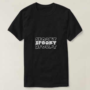Camiseta Mínimo Espeluznante – Arte Tipográfico de Hallowee
