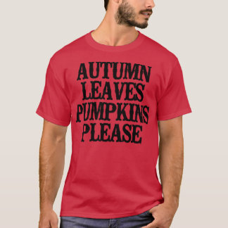 Camiseta Mínimo Gracioso otoño deja calabazas por favor