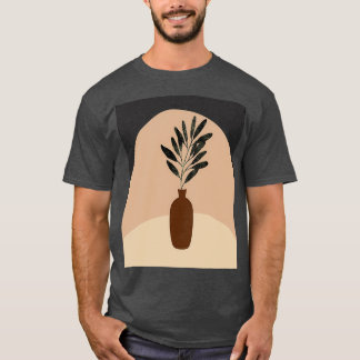 Camiseta Mínimo Moderno Terracota Pottería Forma de abstrac