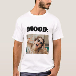 Camiseta Mínimo Personalizado MOOD Gracioso Añadir foto