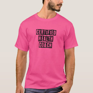 Camiseta Mínimo y Simple Coach de Salud Certificado