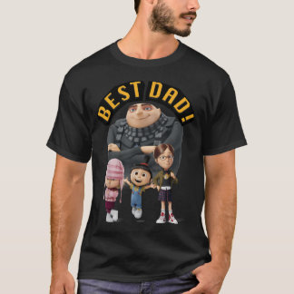 Camiseta Minions de Despicable Me Día del Padre Gru y Chica