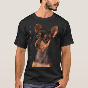 Camiseta Mínior Pinscher Dog Mom Dad Love Puppy Mascota