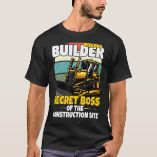 Camiseta Miniplataforma De Construcción Para Niños Con Exca