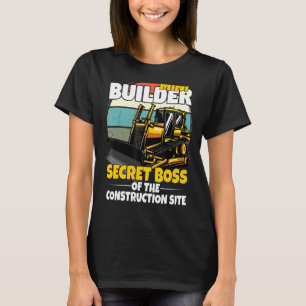 Camiseta Miniplataforma De Construcción Para Niños Con Exca