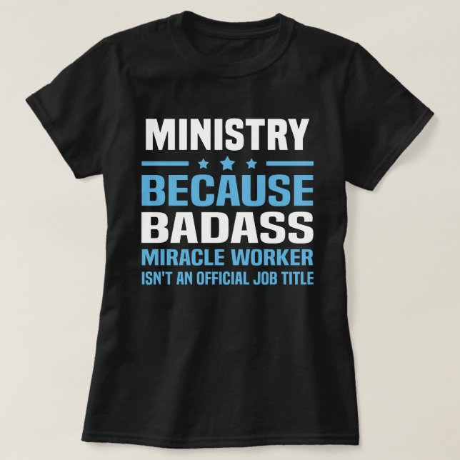 Camiseta Ministerio (Diseño del anverso)