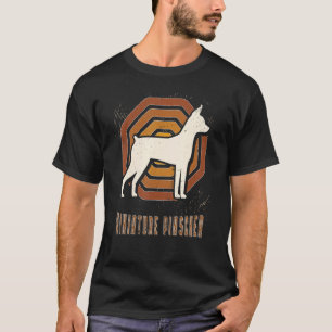 Camiseta Ministra Pinscher Vintage Retro Classic Dog Love