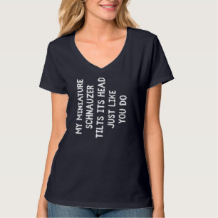Camiseta Ministra Schnauzer Funny Perro Lover Regalo Cute M