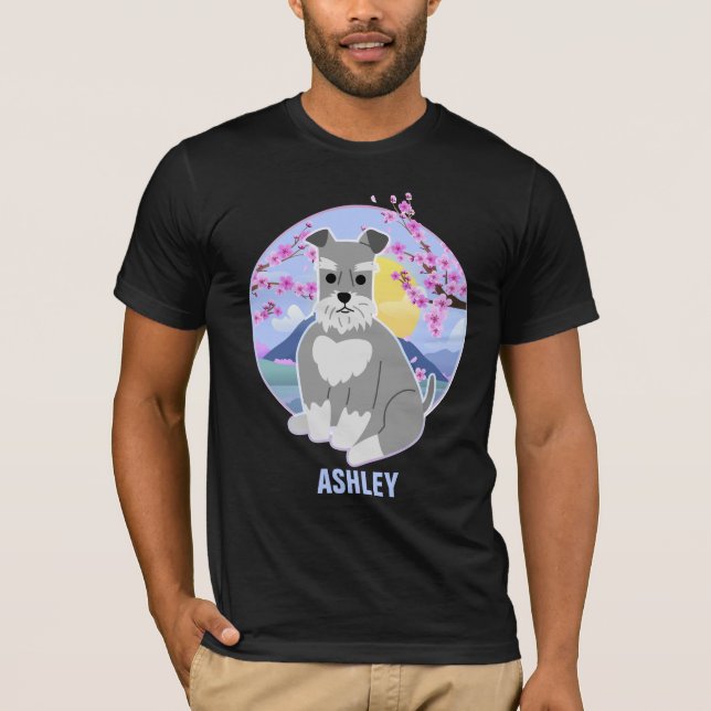 Camiseta Ministra Schnauzer Kawaii Mascota de perro de rega (Anverso)