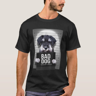 Camiseta Ministra Schnauzer Mugshot Shirt