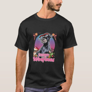Camiseta Ministra Schnauzer Santa Claus Coffee Mug Merry C