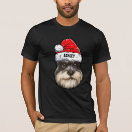 Camiseta Ministra Schnauzer Terrier Navidades Gorra Perro G