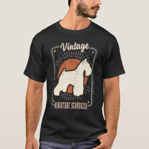Camiseta Ministra Schnauzer Vintage Retro Classic Dog Love