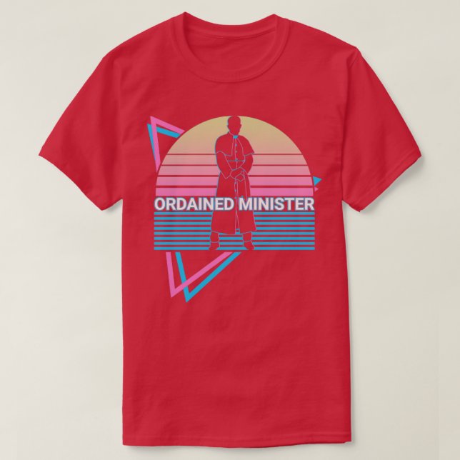 Camiseta Ministro ordenado Retro (Diseño del anverso)