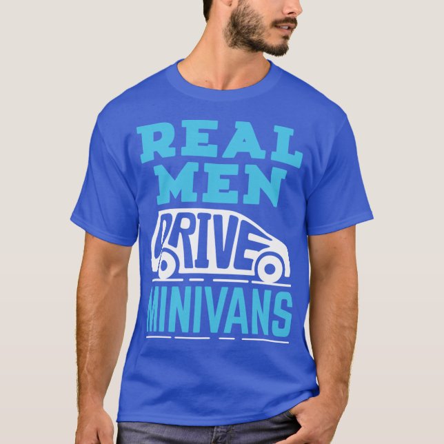 Camiseta Minivan Dad Real Men Drive Minivans family gift fa (Anverso)
