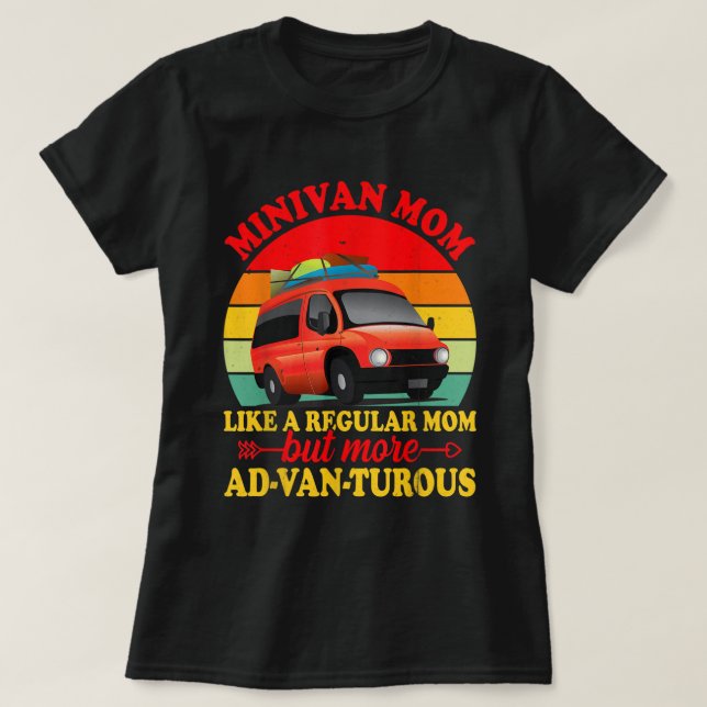 Camiseta Minivan Moms Funny Pun Mom Maneja Minivan Mamas Li (Diseño del anverso)