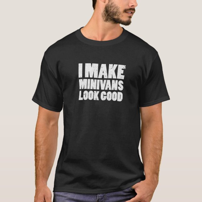 Camiseta Minivan Sayings Fan Minivan Mom Dad Chiste (Anverso)